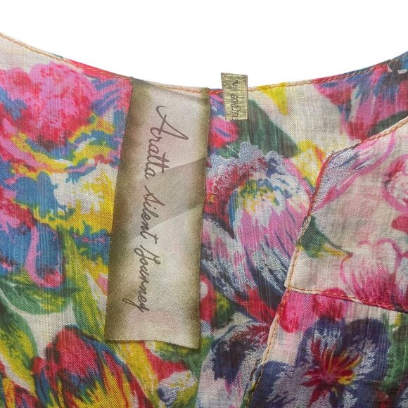 Aratta Floral Embroidered Tunic Blouse NWT Size Small - Picture 6 of 7